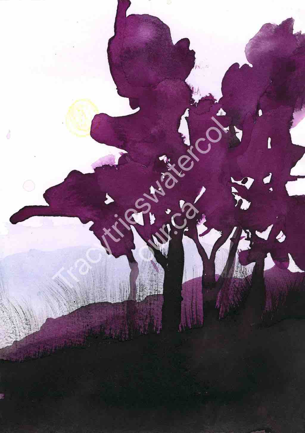 Original abstract watercolour painting by Tracy Green