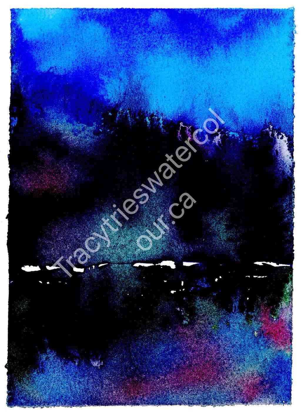 Original abstract watercolour painting by Tracy Green