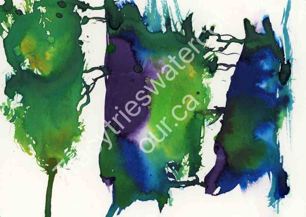 Fan favourite original abstract watercolour painting by Tracy Green