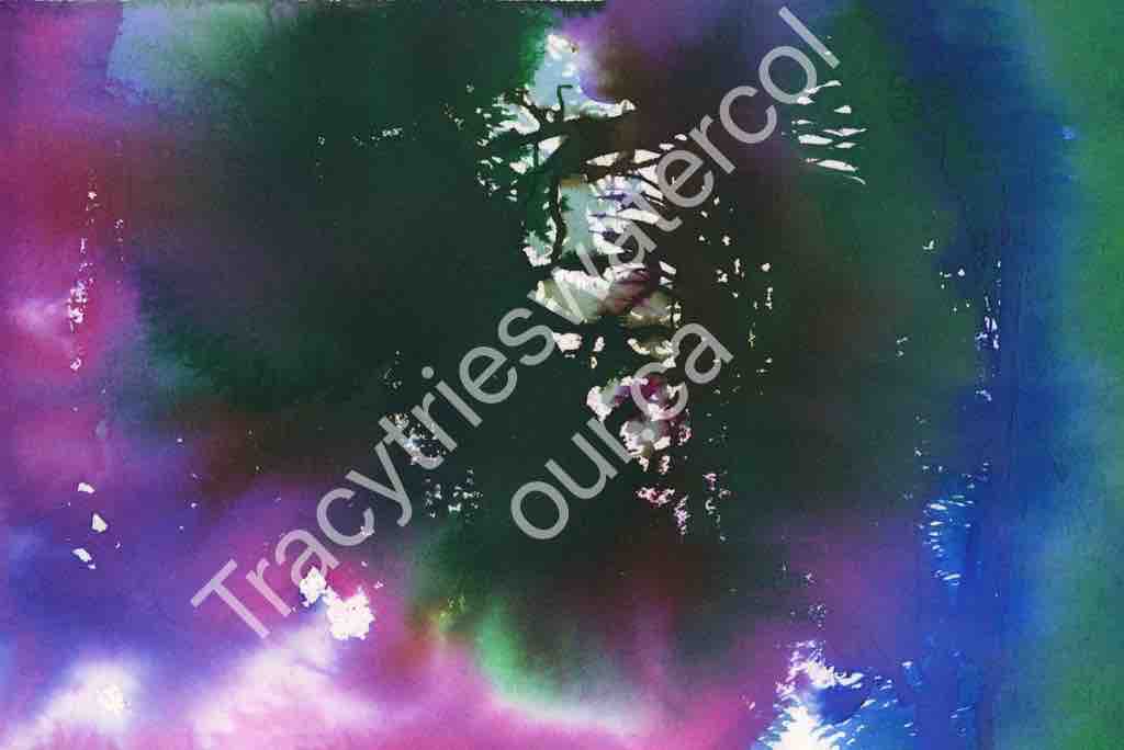 Fan favourite original abstract watercolour painting by Tracy Green