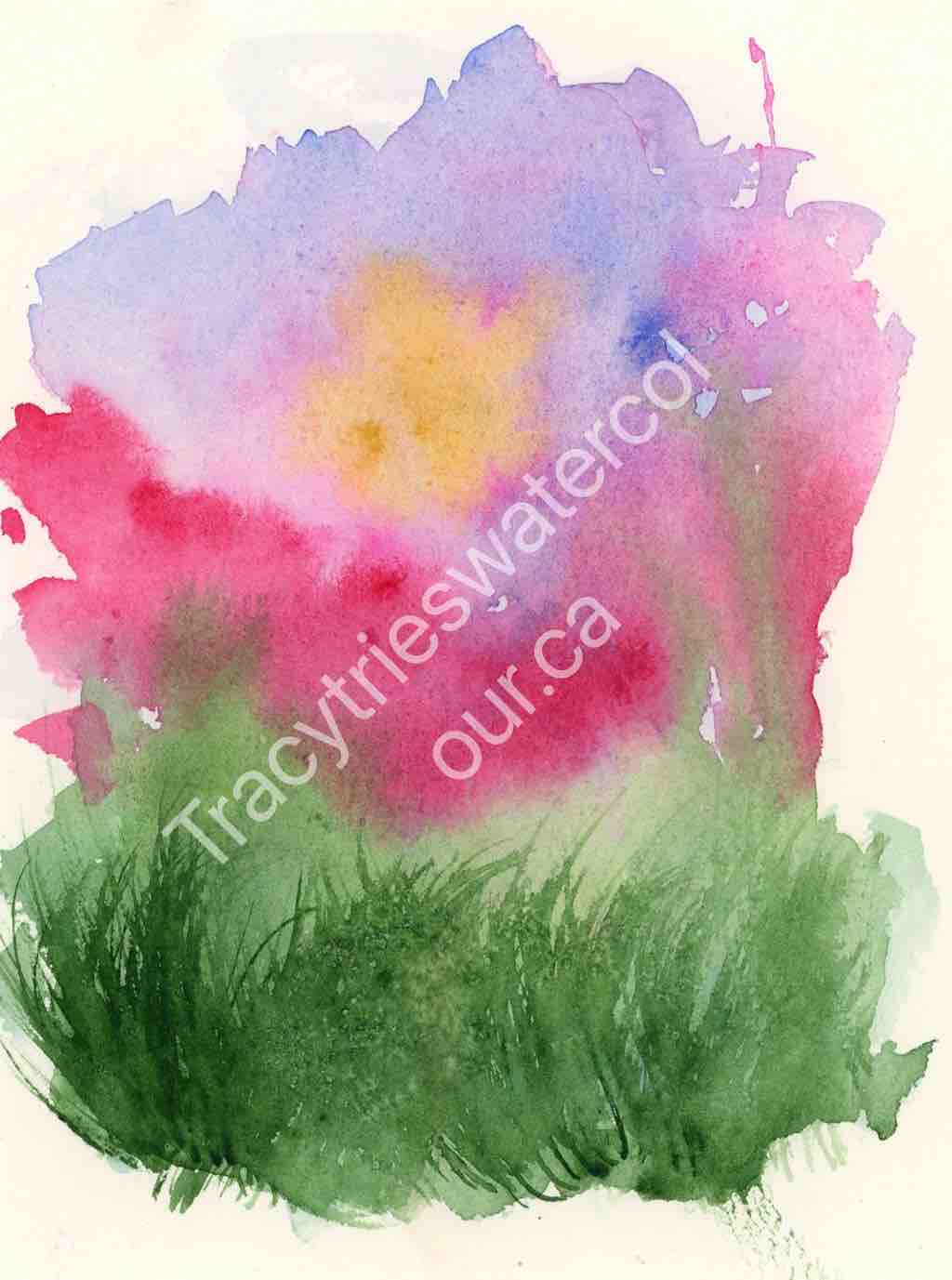 Fan favourite original abstract watercolour painting by Tracy Green