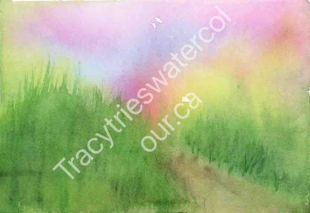 Fan favourite original landscape watercolour painting by Tracy Green