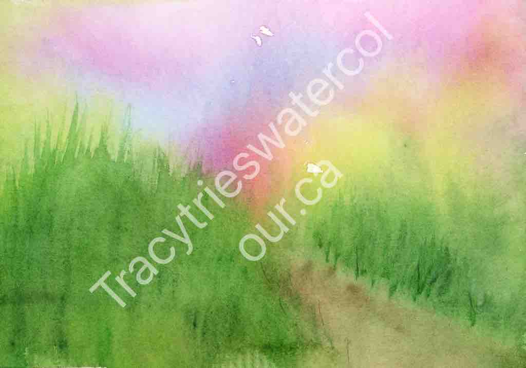 Fan favourite original landscape watercolour painting by Tracy Green